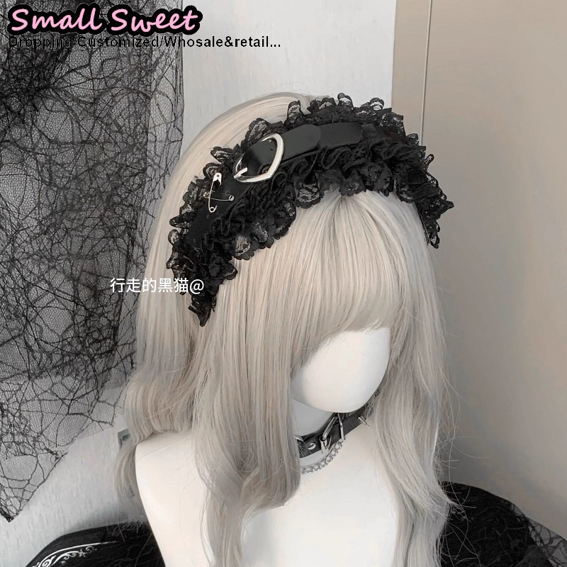 Leatherwork Rings - Goth Haaraccessoires Harajuku Gothic Lolita Y2K