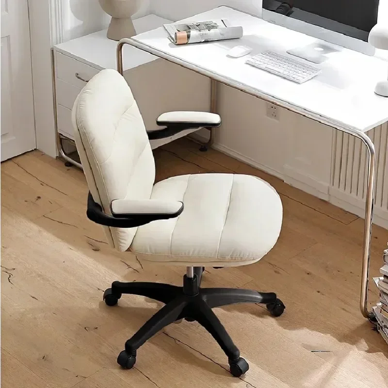 Leatherwork Products - Ontwerp Eenvoud Bureaustoel Mobiel Leer Thuiscomputer