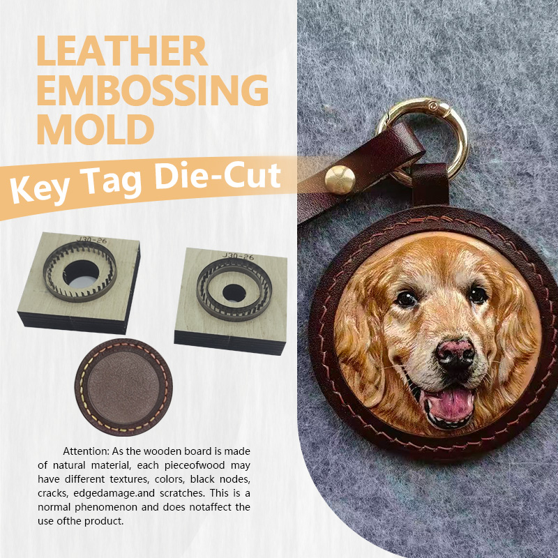Leatherwork Products - Leren sleutelhanger stansmatrijs, handig, eenvoudig, slijtvast,