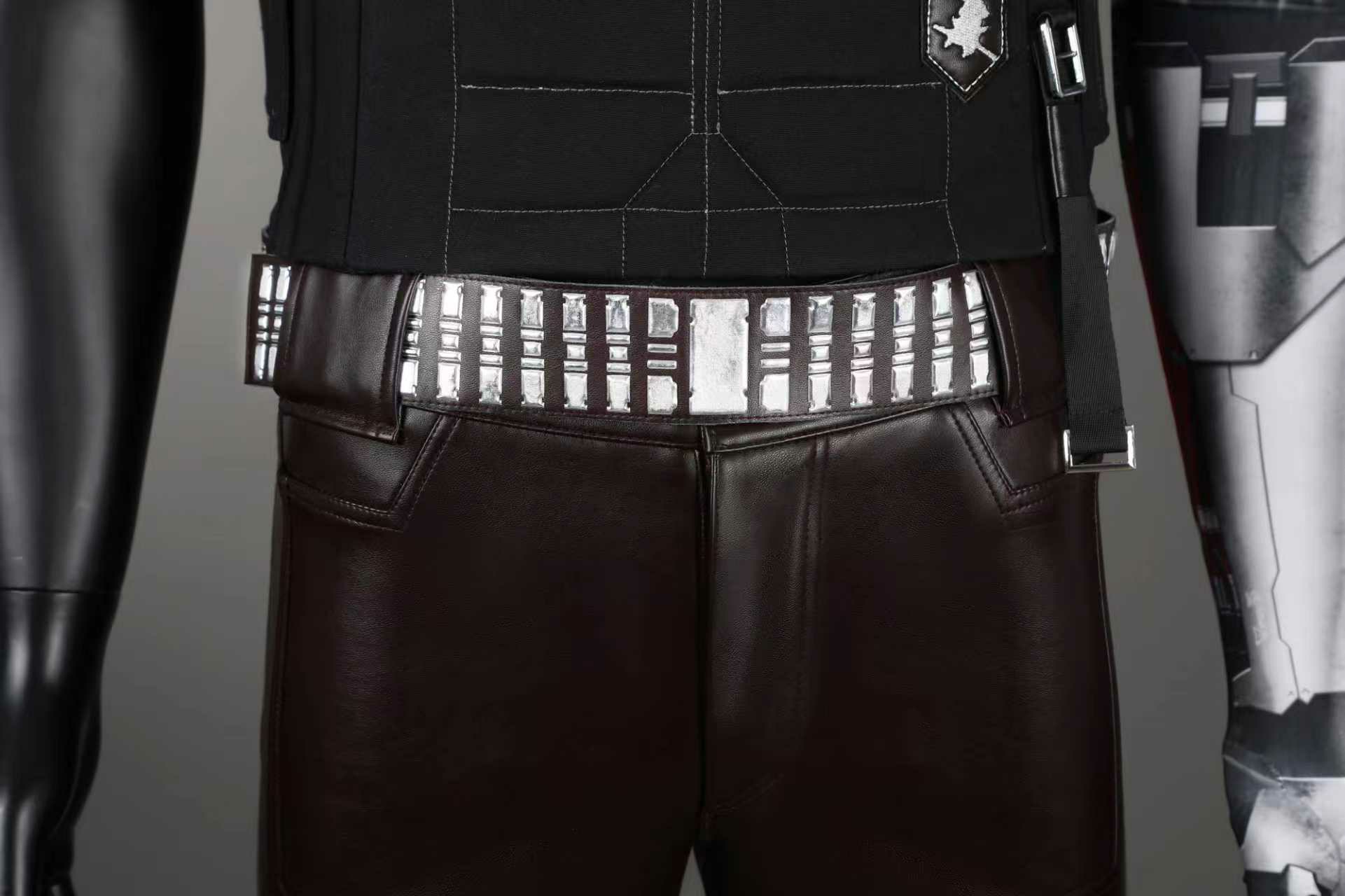 Leather Work Pants - Johnny Silverhand Cosplay Kostuum Halloween Carnaval