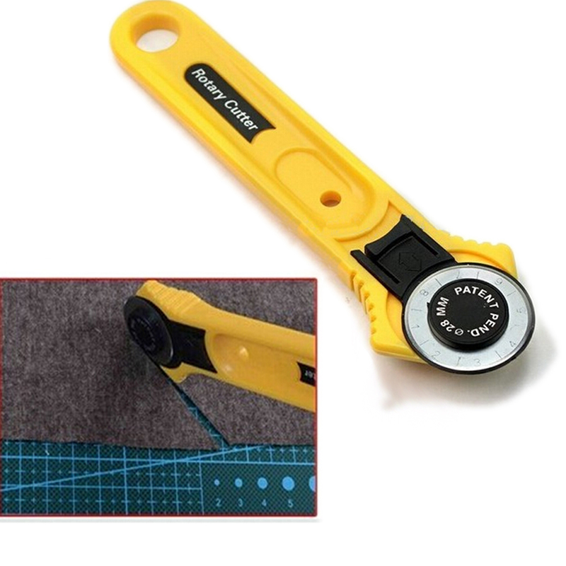 Round Knife Leatherwork - 28 mm patchwork-rolwiel rond mes doek