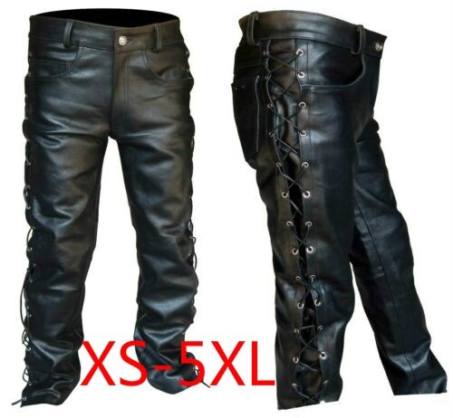 Leather Work Pants - Middeleeuwse broek mannen gothic lang plus