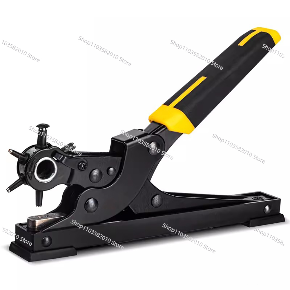 Leather Punch Revolving - Lederen gatpons, draaibare ponstang, doe-het-zelf lederbewerkingspons
