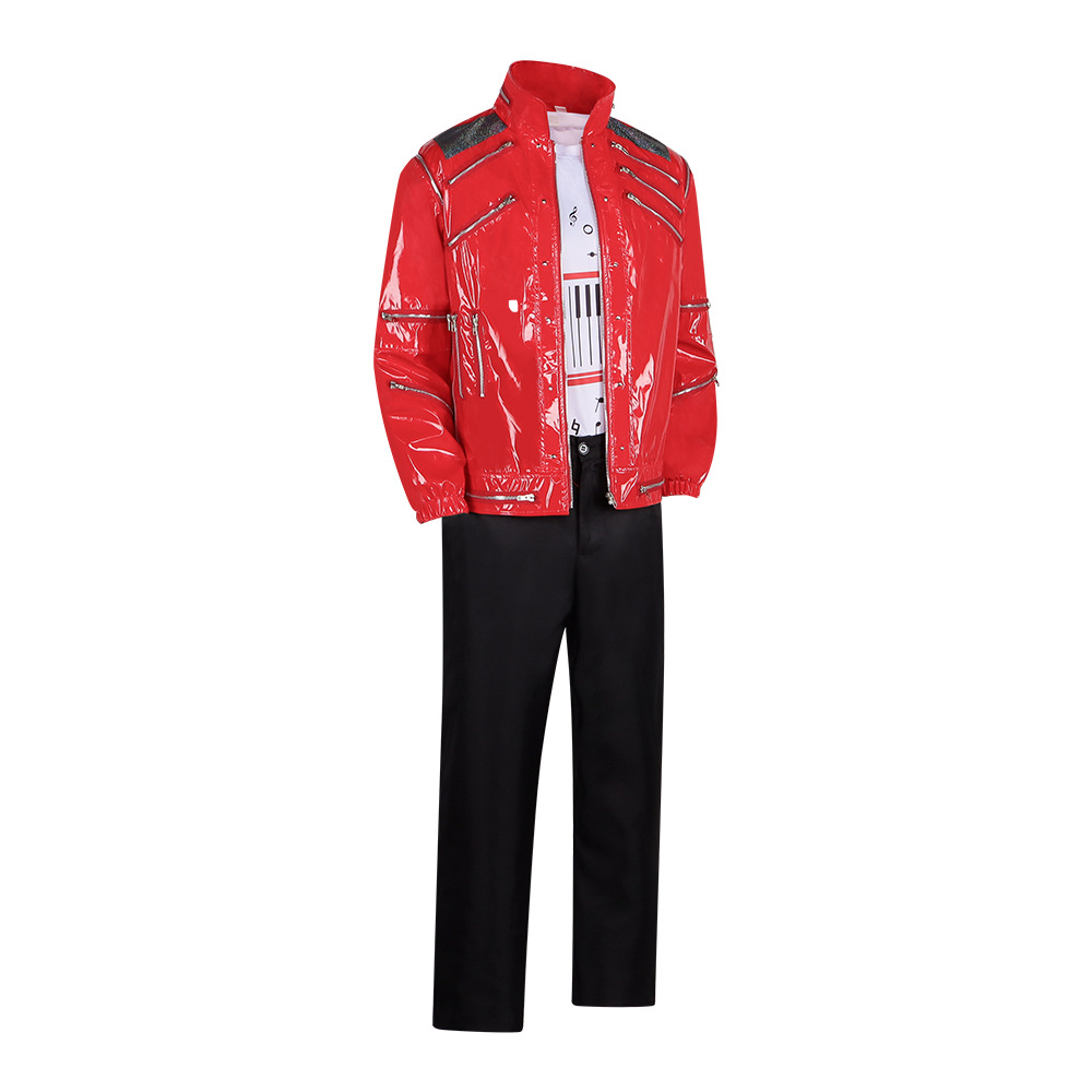 Mannen rode leren jas Michael  - Leather Work Pants recensie en prijs