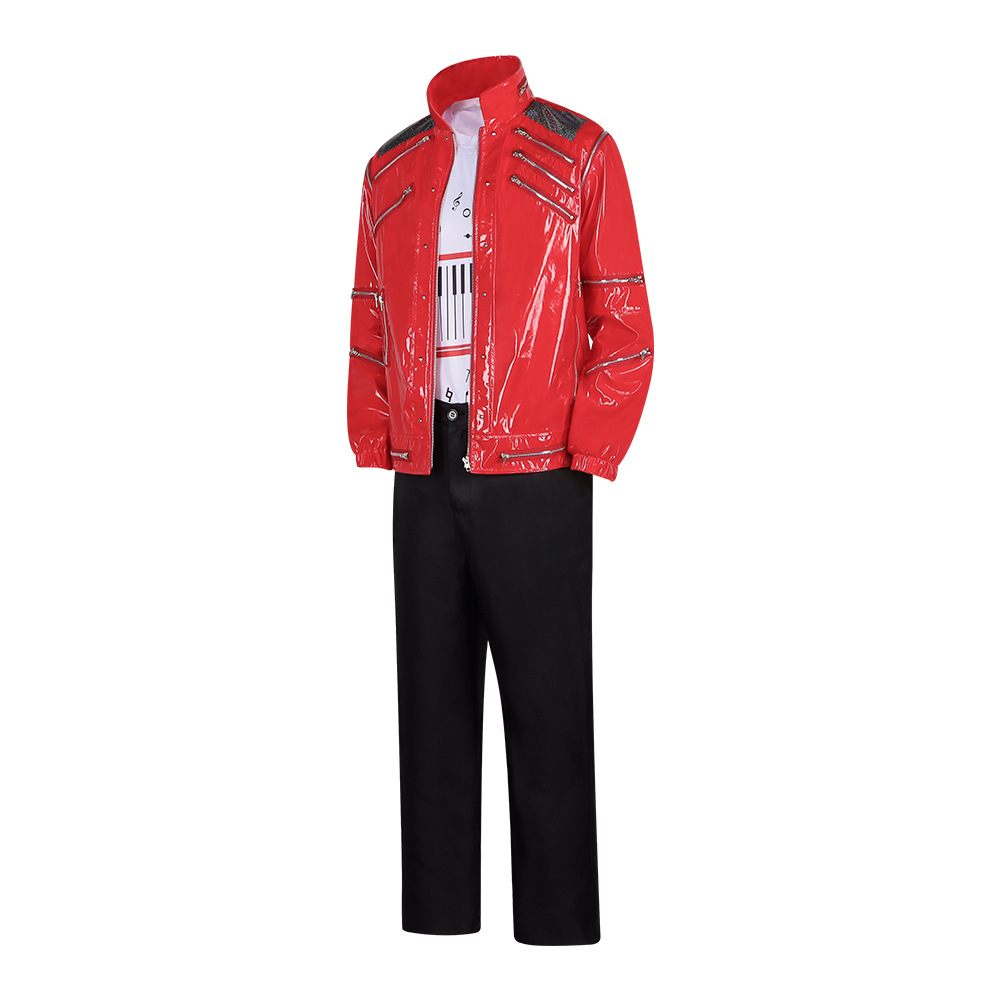 Mannen rode leren jas Michael  - Leather Work Pants recensie en prijs