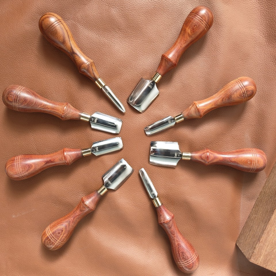 Handgemaakte lederbewerkingsge - Round Knife Leatherwork recensie en prijs