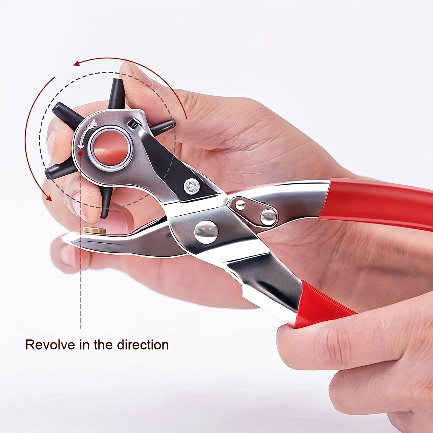 Lederen gatpons, 9 inch riemga - Leather Punch Revolving recensie en prijs