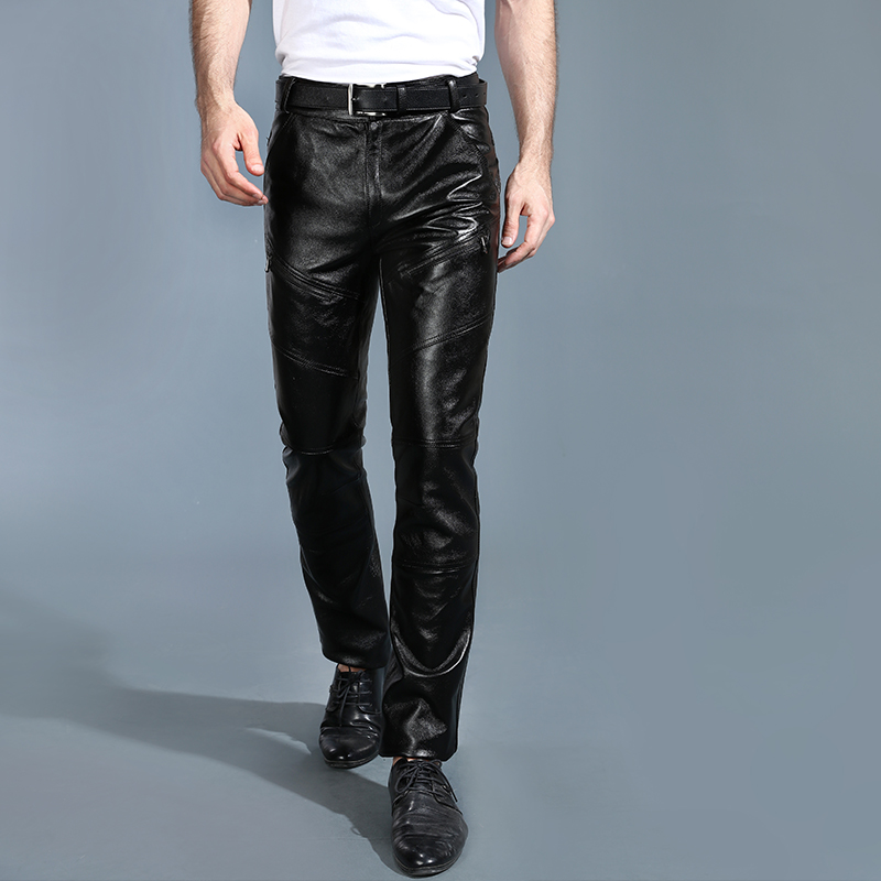 Jeugd heren lederen broek met  - Leather Work Pants recensie en prijs
