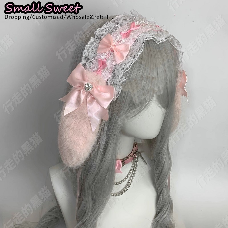 Goth Bunny Ear Bow Haarbanden  - Leatherwork Rings recensie en prijs