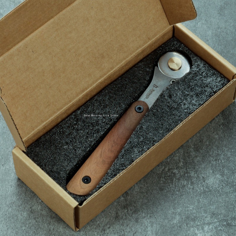Klein metalen rolmes Roestvrij - Round Knife Leatherwork recensie en prijs