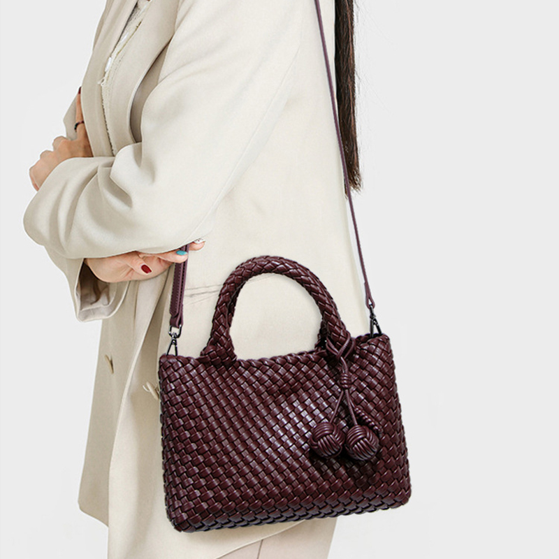 Geweven shopper tas Modieuze h - Leatherwork Wallet recensie en prijs