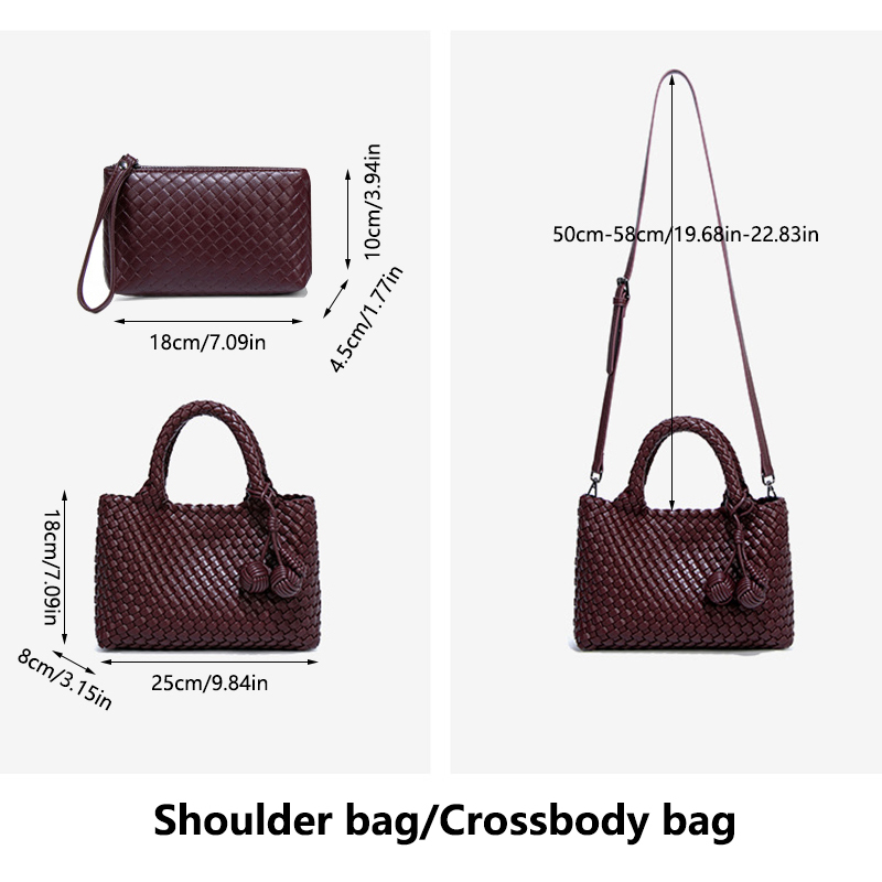 Geweven shopper tas Modieuze h - Leatherwork Wallet recensie en prijs