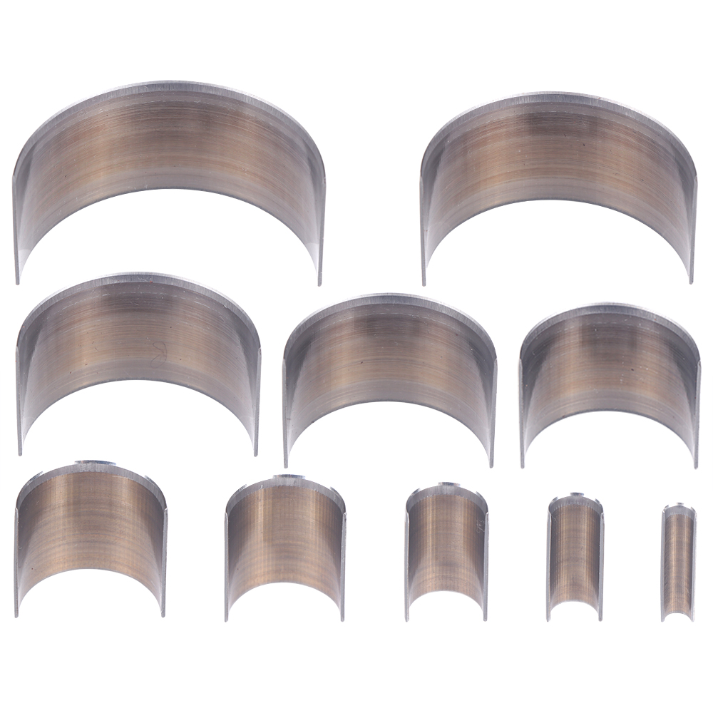 10-delige set halve cirkelpons - Leatherwork Rings recensie en prijs