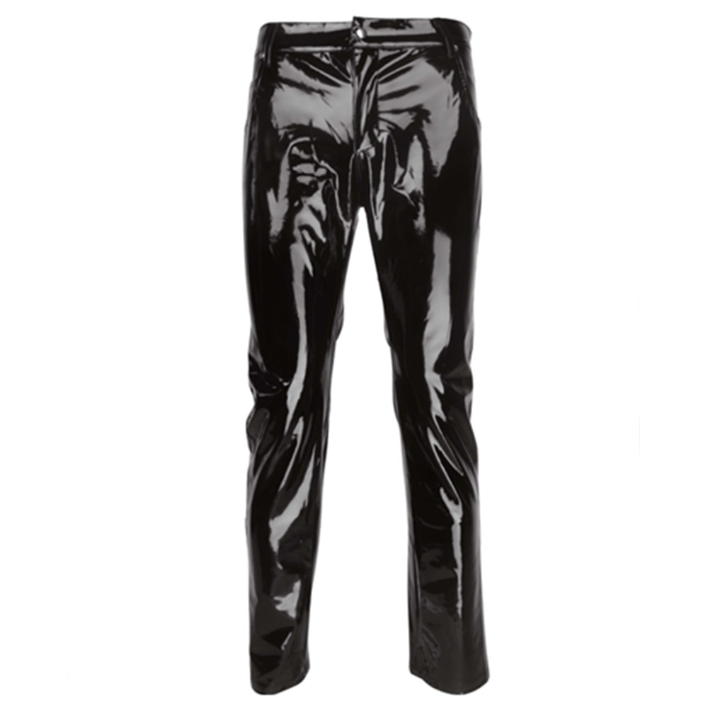 Glanzende Pvc Latex Broek Mann - Leather Work Pants recensie en prijs