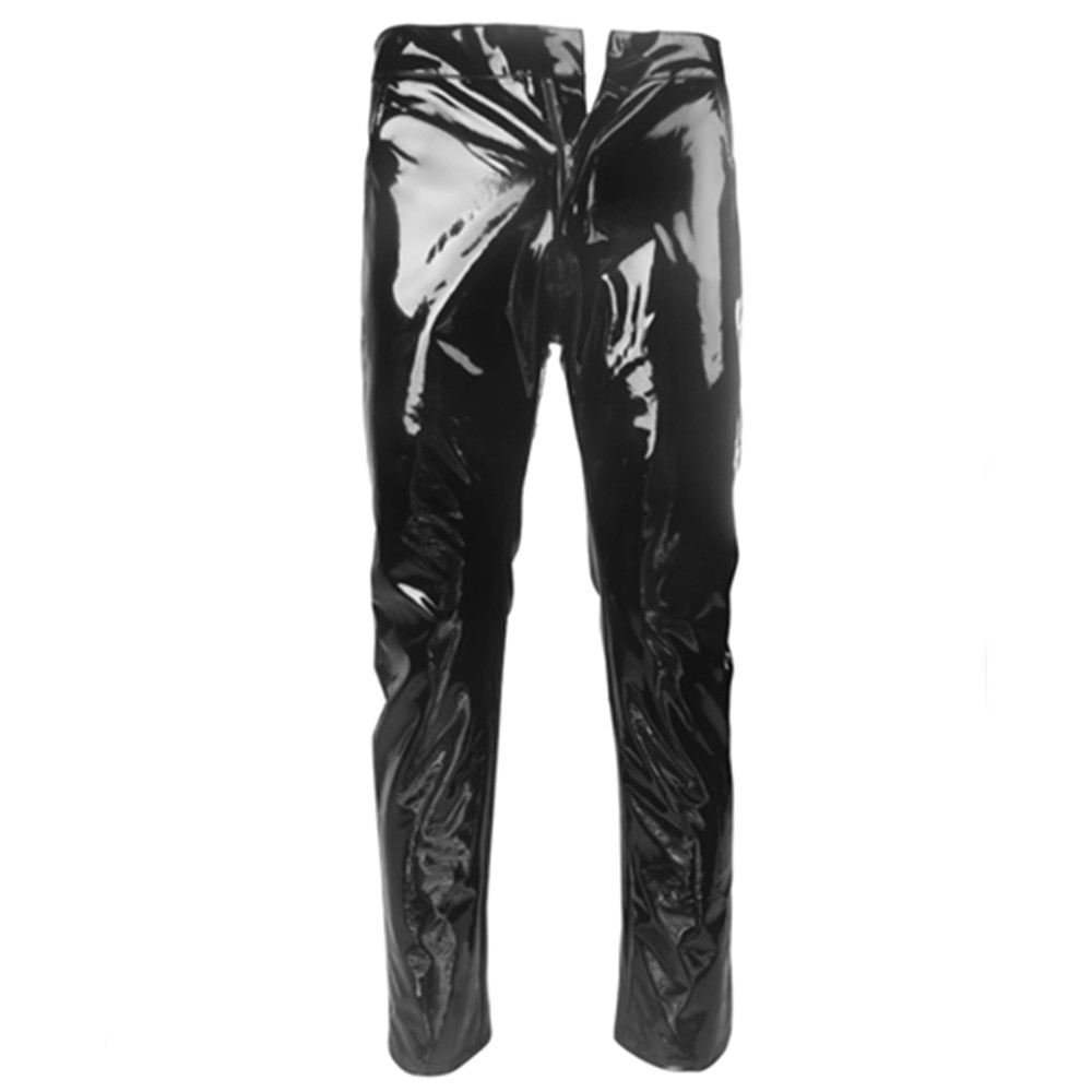 Glanzende Pvc Latex Broek Mann - Leather Work Pants recensie en prijs