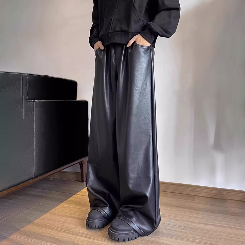 Heren retro losse casual broek - Leather Work Pants recensie en prijs
