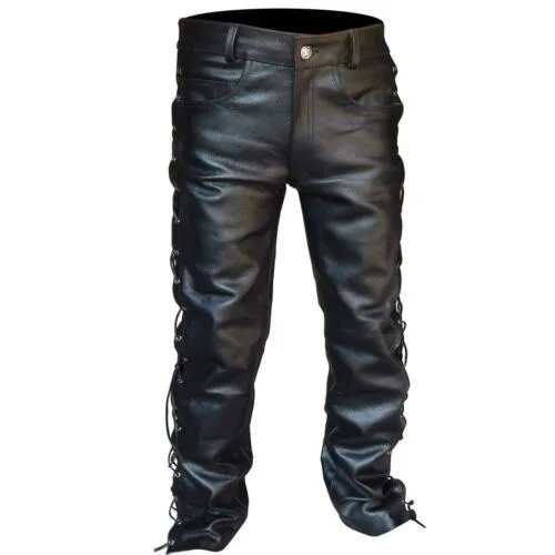 Middeleeuwse broek mannen goth - Leather Work Pants recensie en prijs