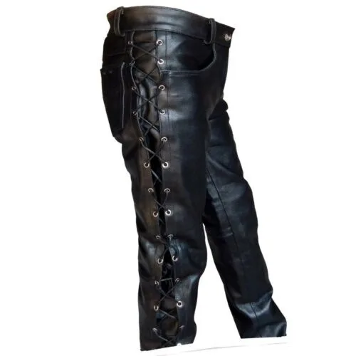 Middeleeuwse broek mannen goth - Leather Work Pants recensie en prijs
