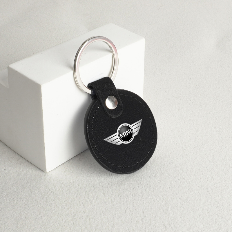 Leren auto sleutelhanger sleut - Leatherwork Rings recensie en prijs