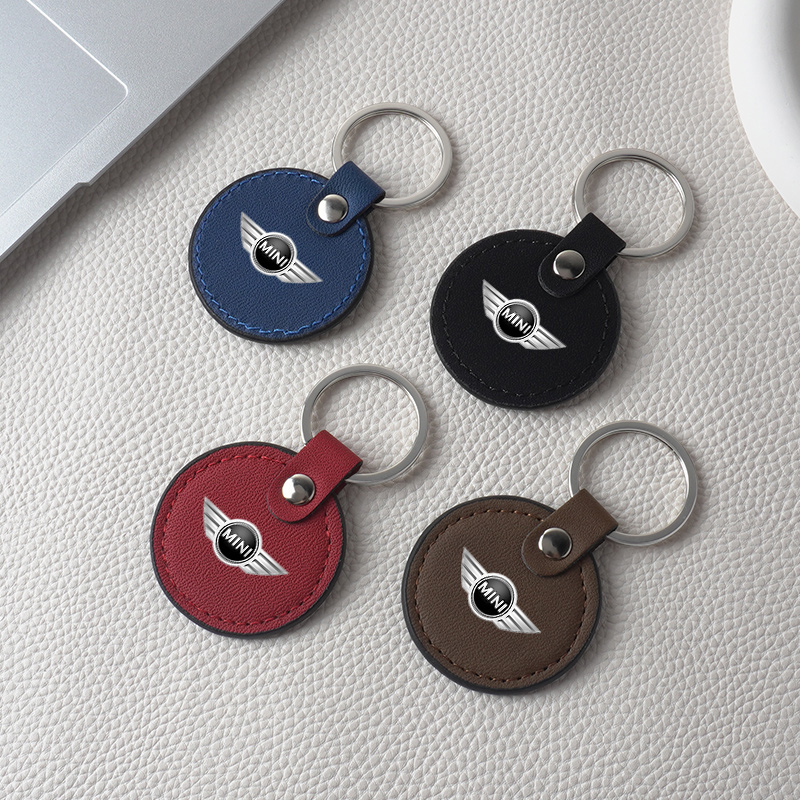 Leren auto sleutelhanger sleut - Leatherwork Rings recensie en prijs